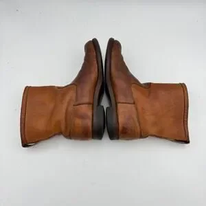 Vintage Pre-50s Chippewa Black Label Leather Utility Roper Boots Men\'s 10.5 Vintage Pre-50s Chippewa Black Label Leather Utility... | Depop main image 2